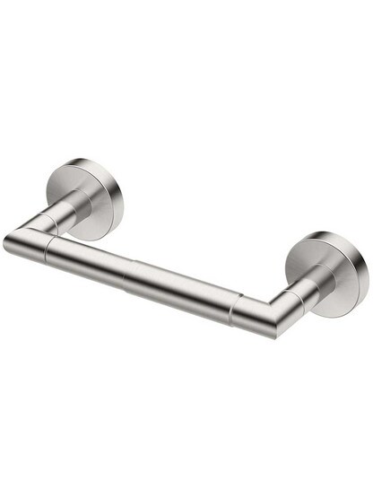 Glam Toilet-Paper Holder in Satin Nickel.